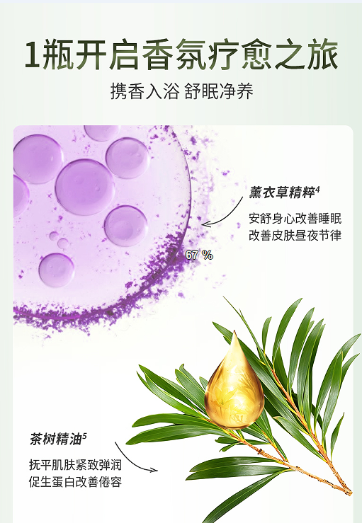 听晚舒眠香氛倍润沐浴露30ml（400瓶/箱）整箱发货