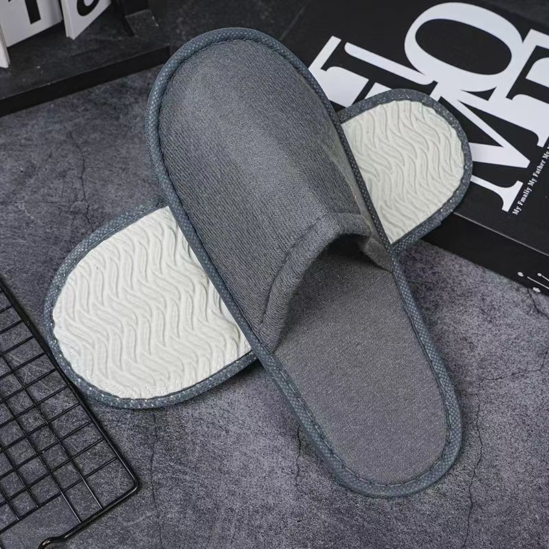 拉毛拖鞋鞋底：5mm柳叶纹原麻 帮面：灰色拉毛复合2mm海绵  盖面：灰色拉毛布复合2mm海绵  包边条：灰色无纺布包边  内衬：无纺布（600/包）整包发货